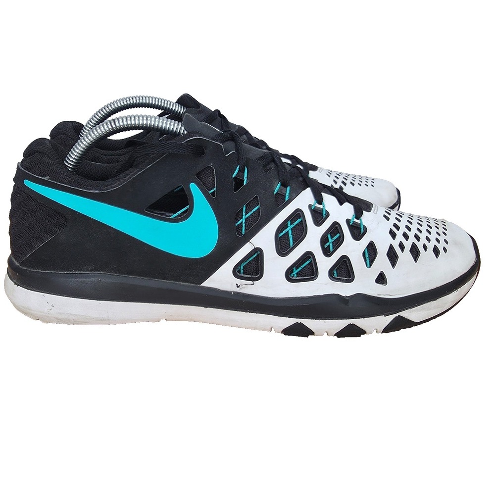 Nike Train Speed 4 Running Shoes Mens 9.5 Black Teal Green Gym Training Sneakers